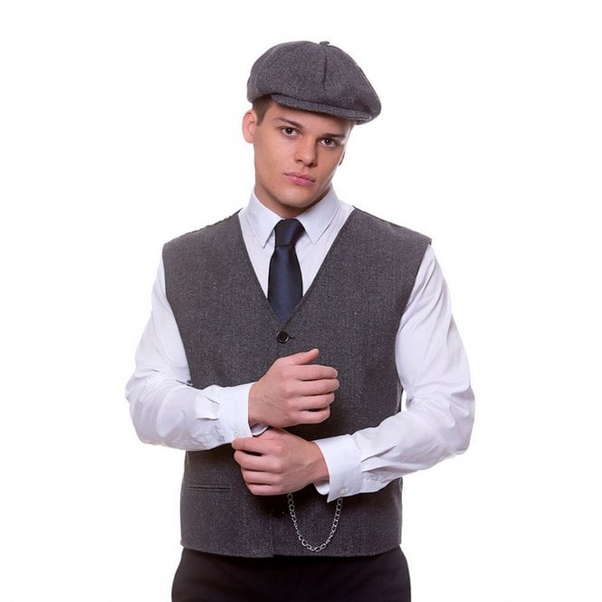 1920's Gangster Waistcoat & Cap
