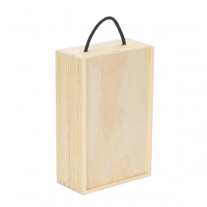 2 Beer Bottle Box with Wooden Lid