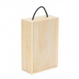 2 Beer Bottle Box with Wooden Lid