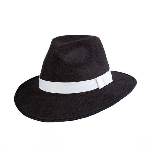 2 x Adult Gangster Fedora Hats