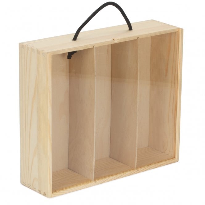 3 Beer Bottle Box with Acrylic Lid
