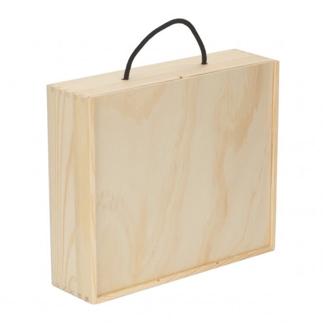 3 Beer Bottle Box With Wooden Lid