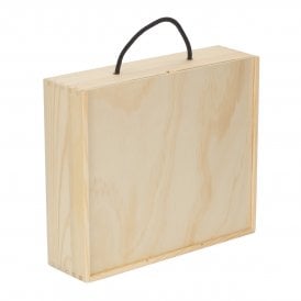 3 Beer Bottle Box With Wooden Lid