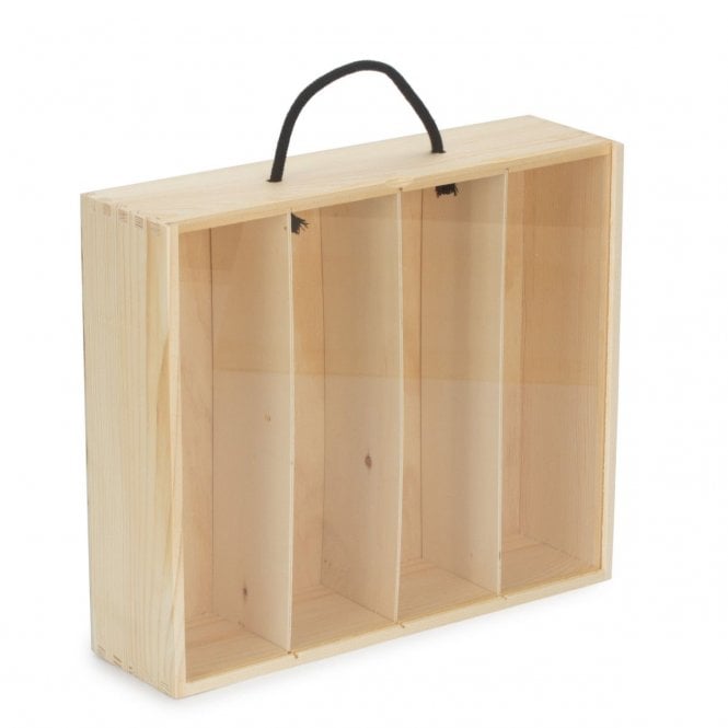 4 Beer Bottle Box With Acrylic Lid