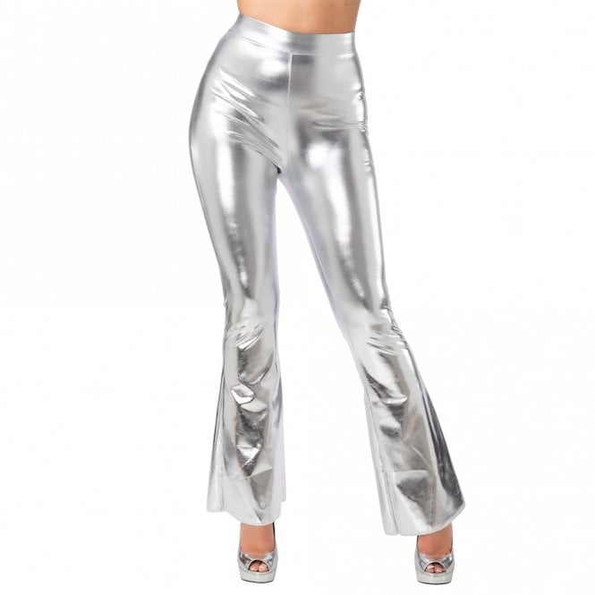 70's Silver Retro Flares -Adult Accessory