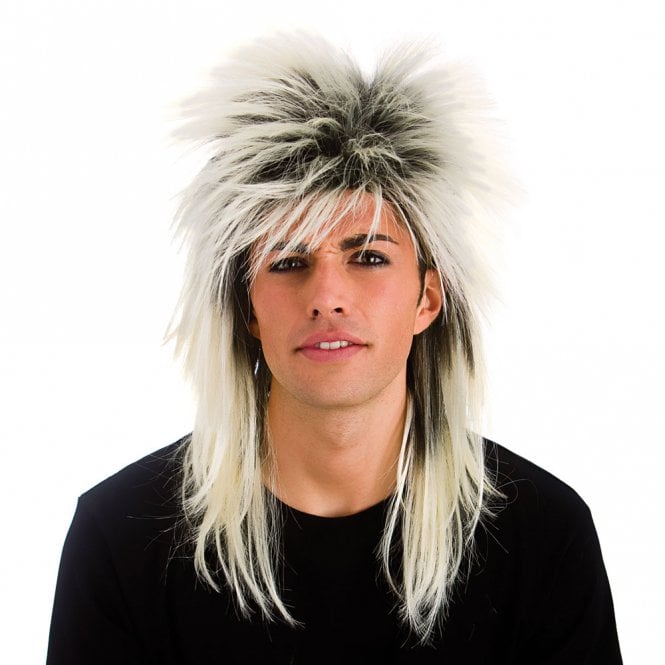 80's Rocker Wig (Blonde) - Adult Accessory
