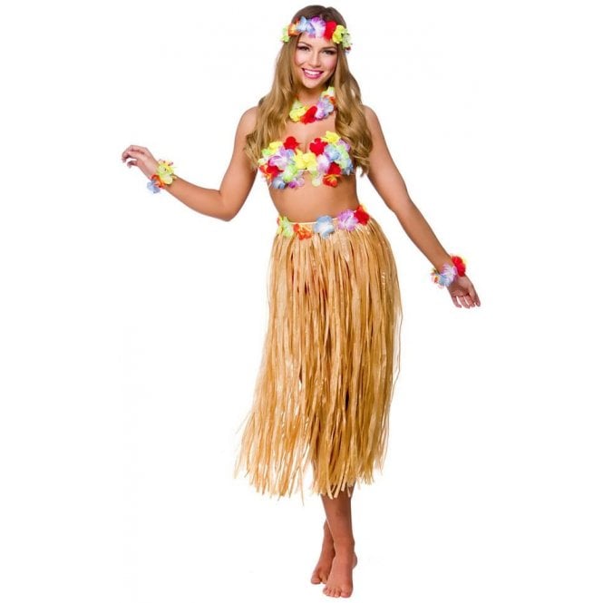 Adult 5-Piece Hawaii Party Girl Accessory Set *IMPERFECT*