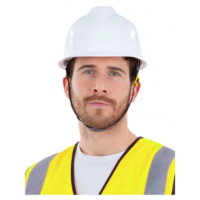 Adult Adjustable White Builders Helmet