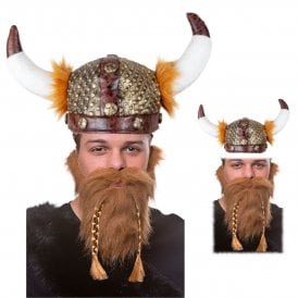 Adult Authentic Soft Viking Hat + Medieval/Viking Beard