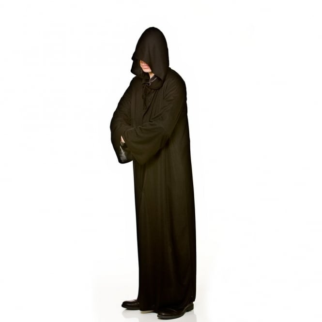 Adult Black Hooded Robe