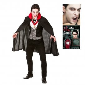 Adult Bloodthirsty Vampire + Funworld® Vampire Fangs
