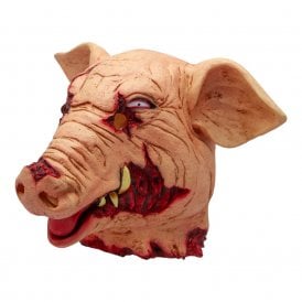 Adult Bloody Slaughtered Pig Latex Mask