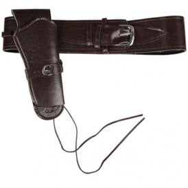 Adult Brown Deluxe Cowboy Holster 