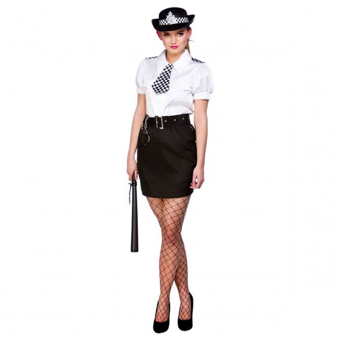 Adult Constable Cutie Costume + Police Hat