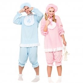 Adult Cute Baby Girl (Pink) + Big Cry Baby (Blue) Couples Combinations