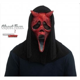 Adult Ghost Face® Devil BLING Mask with Hood