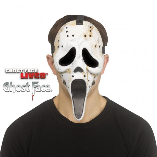 Adult Ghost Face® DISTRESSED Hockey Mask