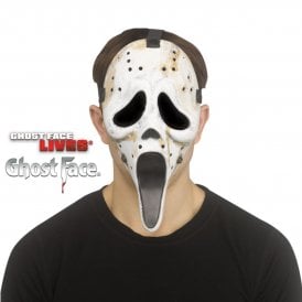 Adult Ghost Face® DISTRESSED Hockey Mask