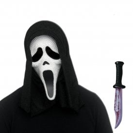 Adult Ghost Face® PEARL Mask + Bloody Blade