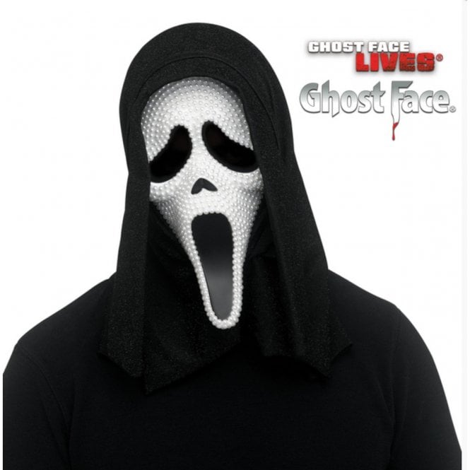 Adult Ghost Face® PEARL Mask w Hood