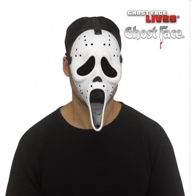 Adult Ghost Face® WHITE Hockey Mask 