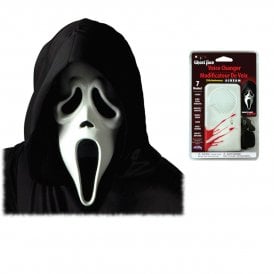 Adult Ghost Face® White Mask with Hood + Voice Changer