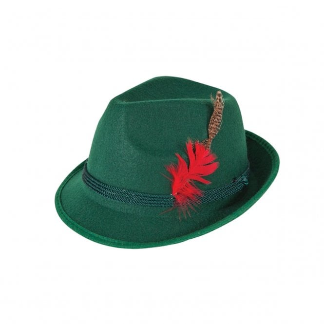 Adult Green Deluxe Bavarian Oktoberfest Hat