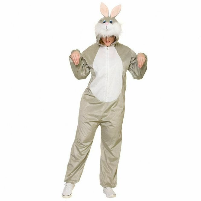 Adult GREY Deluxe Easter Bunny Costume