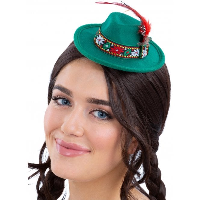 Adult Mini Bavarian Trenker Hat - GREEN