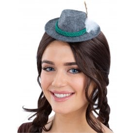 Adult Mini Bavarian Trenker Hat - GREY