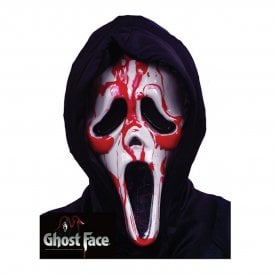 Adult Official Scream/Ghost Face® Bleeding Mask with Hood and Heart Pump