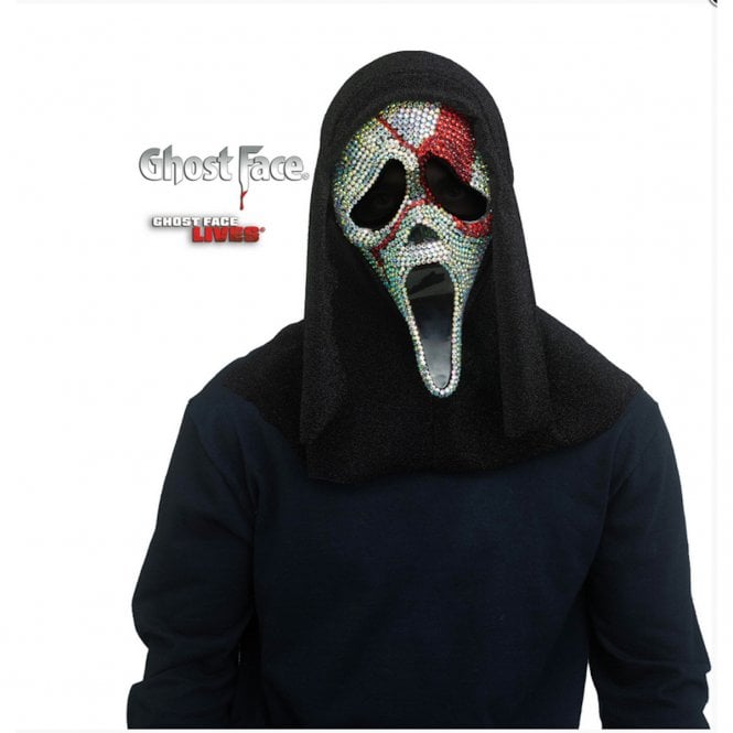 Adult Official Scream Ghost Face® Deluxe BLOODY BLING Mask