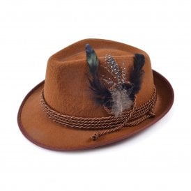 Adult Oktoberfest Bavarian Brown Hat 