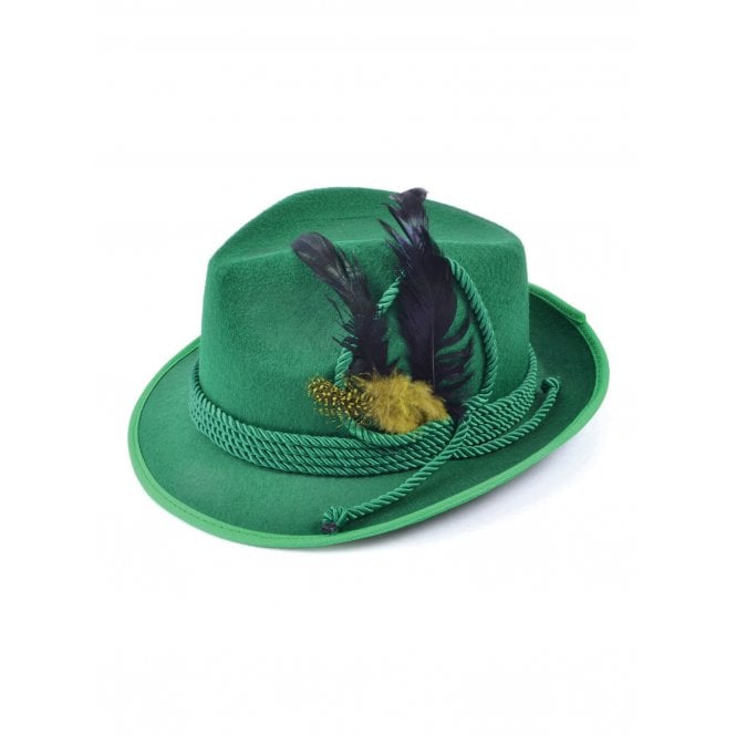 Adult Oktoberfest Green Felt Hat 