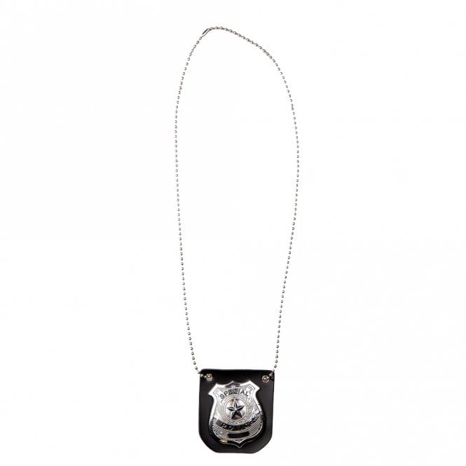 Adult Police Badge on Neck Chain