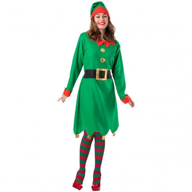 Adult Santas Helper Green Dress