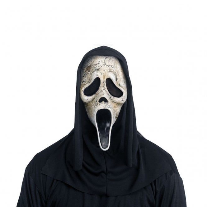 Adult Scream Ghost Face® AGED Mask with Hood