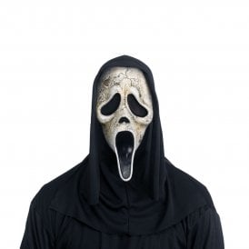 Adult Scream Ghost Face® AGED Mask with Hood