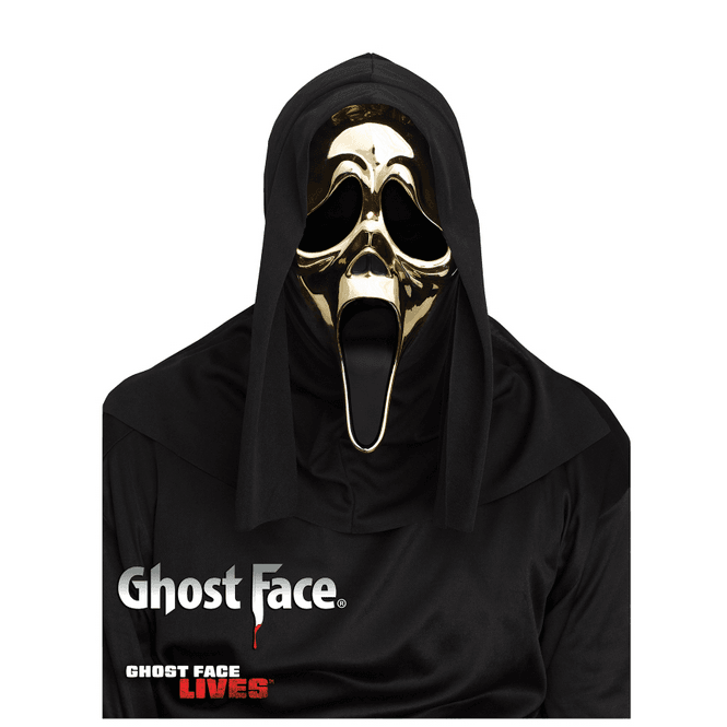 Adult Scream Ghost Face® GOLDEN Metallic Mask
