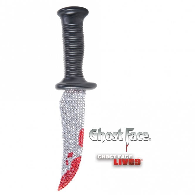 Adult Scream Ghost Face® Lives Bling Knife 26cm with BLOOD TIP
