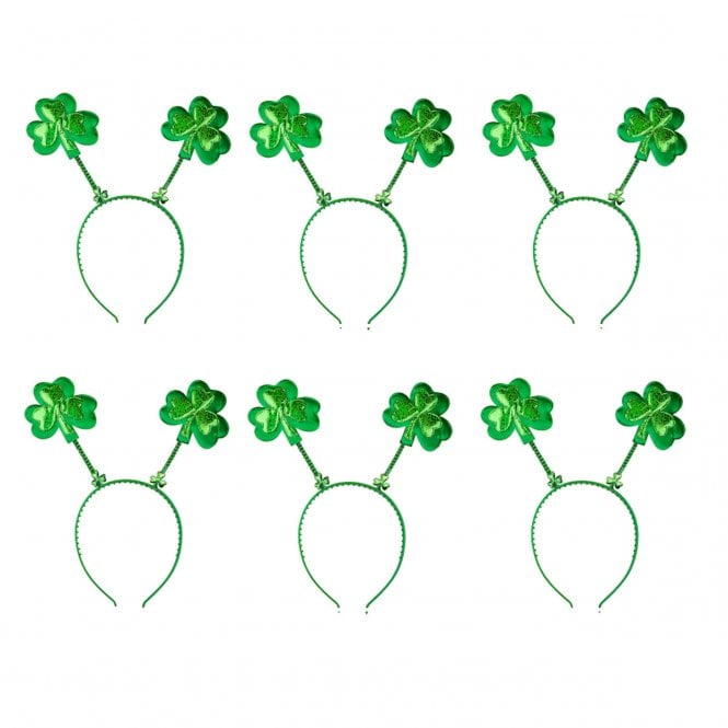 Adult Set of 6 x St Patricks Shamrock Boppers