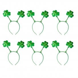 Adult Set of 6 x St Patricks Shamrock Boppers