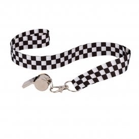 Adult Silver Police Whistle on Lanyard