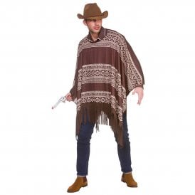 Adult Western Cowboy Poncho  