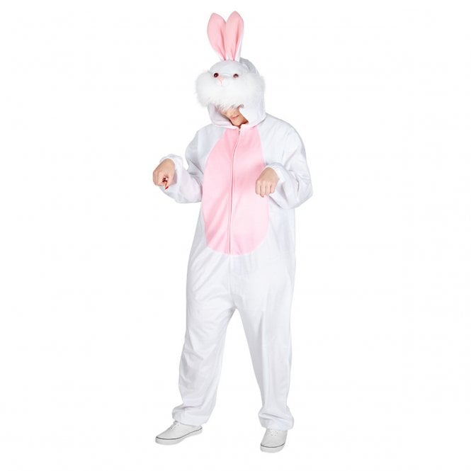 Adult WHITE Deluxe Easter Bunny Costume