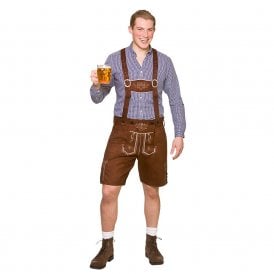 Authentic Faux Suede Lederhosen - Adult Costume