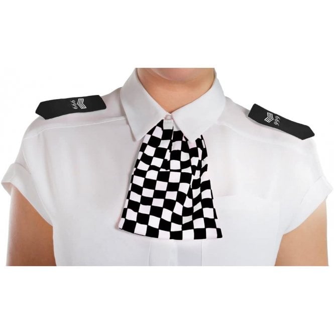 Black Police Epaulettes with Matching Scarf