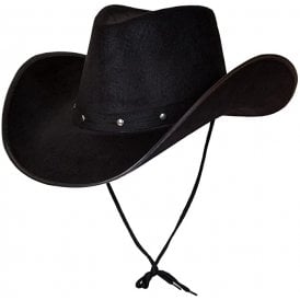 Texan Cowboy Hat (Black) - Adult Accessory