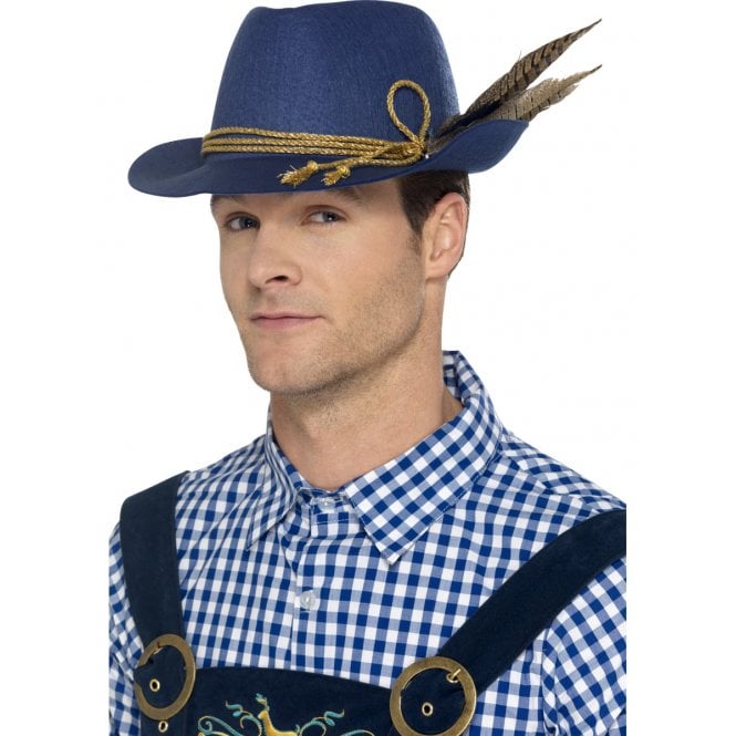 Blue Traditional Bavarian Hat - Adult Accessory