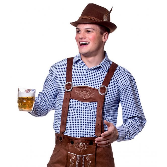 Blue Oktoberfest Shirt - Adult Accessory